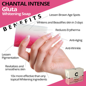 CHANTAL INTENSE Gluta Whitening Lotion Bundle + 1 CHANTAL SOAP