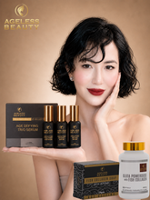 Load image into Gallery viewer, PERFECT DUO - 1 GLUTA POWERDOSE + 1 TRIO SERUM + FREE 1 FISH COLLAGEN SOAP + FREE 2 VIRGIN AGAIN SOAP