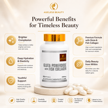 Load image into Gallery viewer, AGELESS BEAUTY GLUTA POWERDOSE with FISH COLLAGEN - 60 Softgels