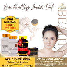 Load image into Gallery viewer, DUO BUNDLE GLUTA + FREE Fish Collagen Soap (PROMO ONLY UNTIL OCT.30)