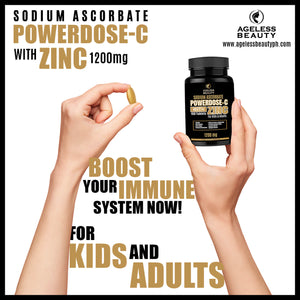 Powerdose- C Sodium Ascorbate Vitamins with Zinc | For Kids & Adult