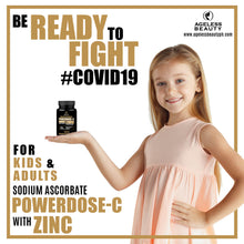 Load image into Gallery viewer, Powerdose- C Sodium Ascorbate Vitamins with Zinc | For Kids &amp; Adult