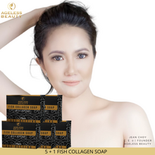 Load image into Gallery viewer, 5 + 1 BUNDLE AGELESS BEAUTY Fish Collagen Soap