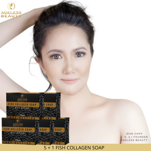 5 + 1 BUNDLE AGELESS BEAUTY Fish Collagen Soap