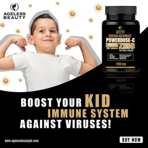 Powerdose- C Sodium Ascorbate Vitamins with Zinc | For Kids & Adult