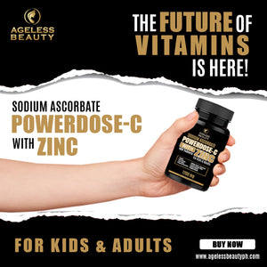 Powerdose- C Sodium Ascorbate Vitamins with Zinc | For Kids & Adult