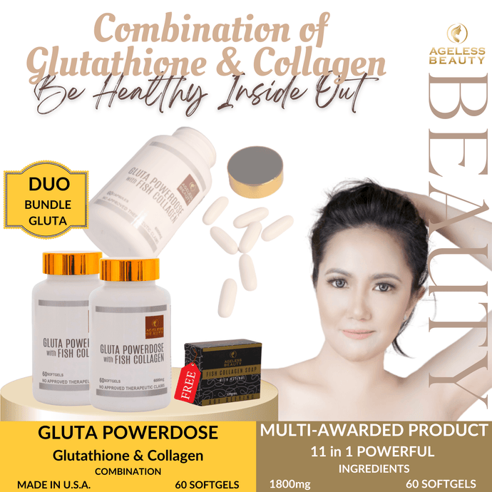 DUO BUNDLE GLUTA + FREE Fish Collagen Soap (PROMO ONLY UNTIL OCT.30)