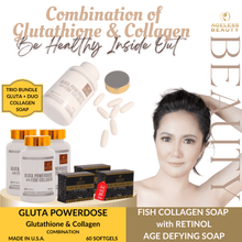 Load image into Gallery viewer, TRIO GLUTA + 3 FREE FISH COLLAGEN + FREE 2 VIRGIN AGAIN SOAP (PROMO UNTIL APRIL 30)