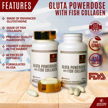 Load image into Gallery viewer, Gluta Powerdose with Fish Collagen + Sodium Ascorbate with Zinc