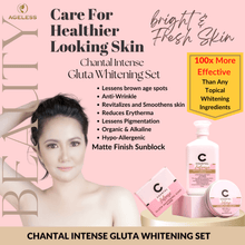 Load image into Gallery viewer, CHANTAL INTENSE Whitening Set + FREE 1 FISH COLLAGEN SOAP + FREE 1 VIRGIN AGAIN SOAP