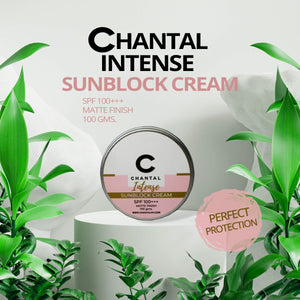 Sunblock Cream SPF 100+ Matte Finish | Chantal Intense