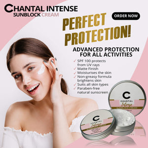 Sunblock Cream SPF 100+ Matte Finish | Chantal Intense