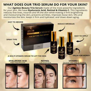 Skin Whitening Set | Duo Gluta + Trio Serum | Ageless Beauty