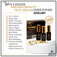 Load image into Gallery viewer, TRIO SERUM Age Defying + FREE 1 POWERDOSE-C + FREE 1 FISH Collagen Soap + FREE 1 VIRGIN AGAIN SOAP (PROMO UNTIL FEB.18)